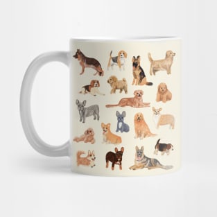 Great collection of dogs illustrations Mug